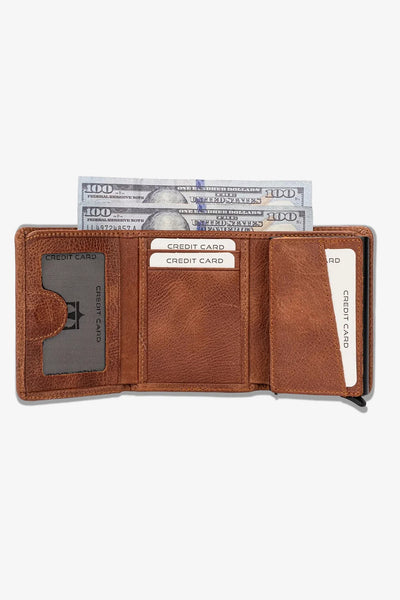 Vibe Mekanizmalı Hakiki Deri Cüzdan