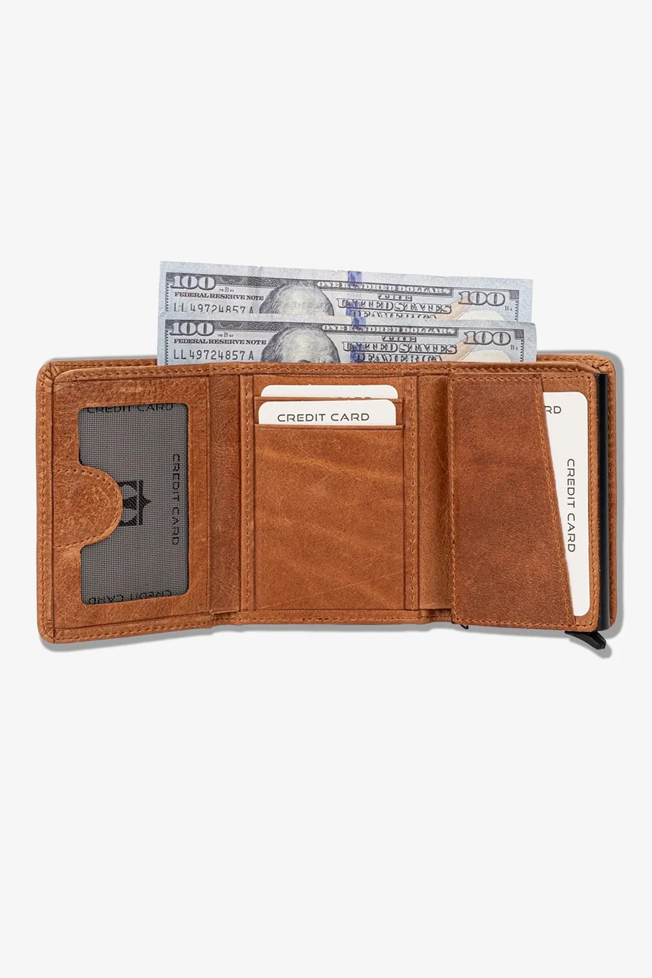 Vibe Mekanizmalı Hakiki Deri Cüzdan