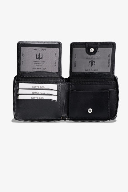 Byanca Hakiki Deri Fermuarlı Cüzdan