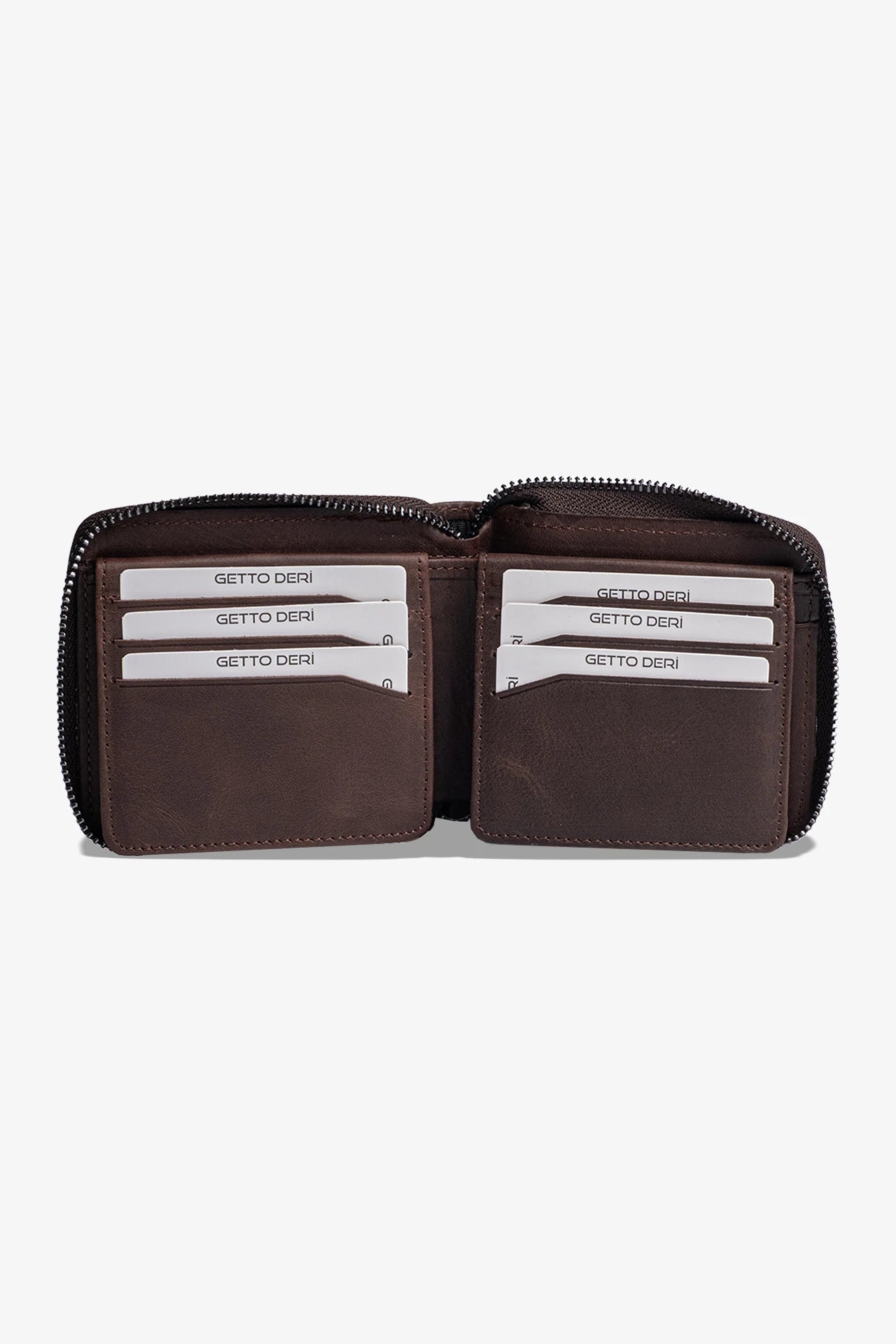 Byanca Hakiki Deri Fermuarlı Cüzdan