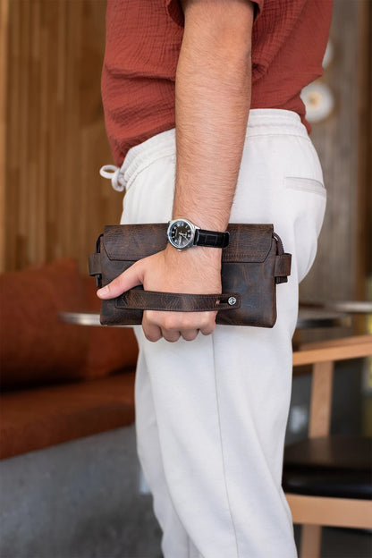 Master Hakiki Deri El Çantası