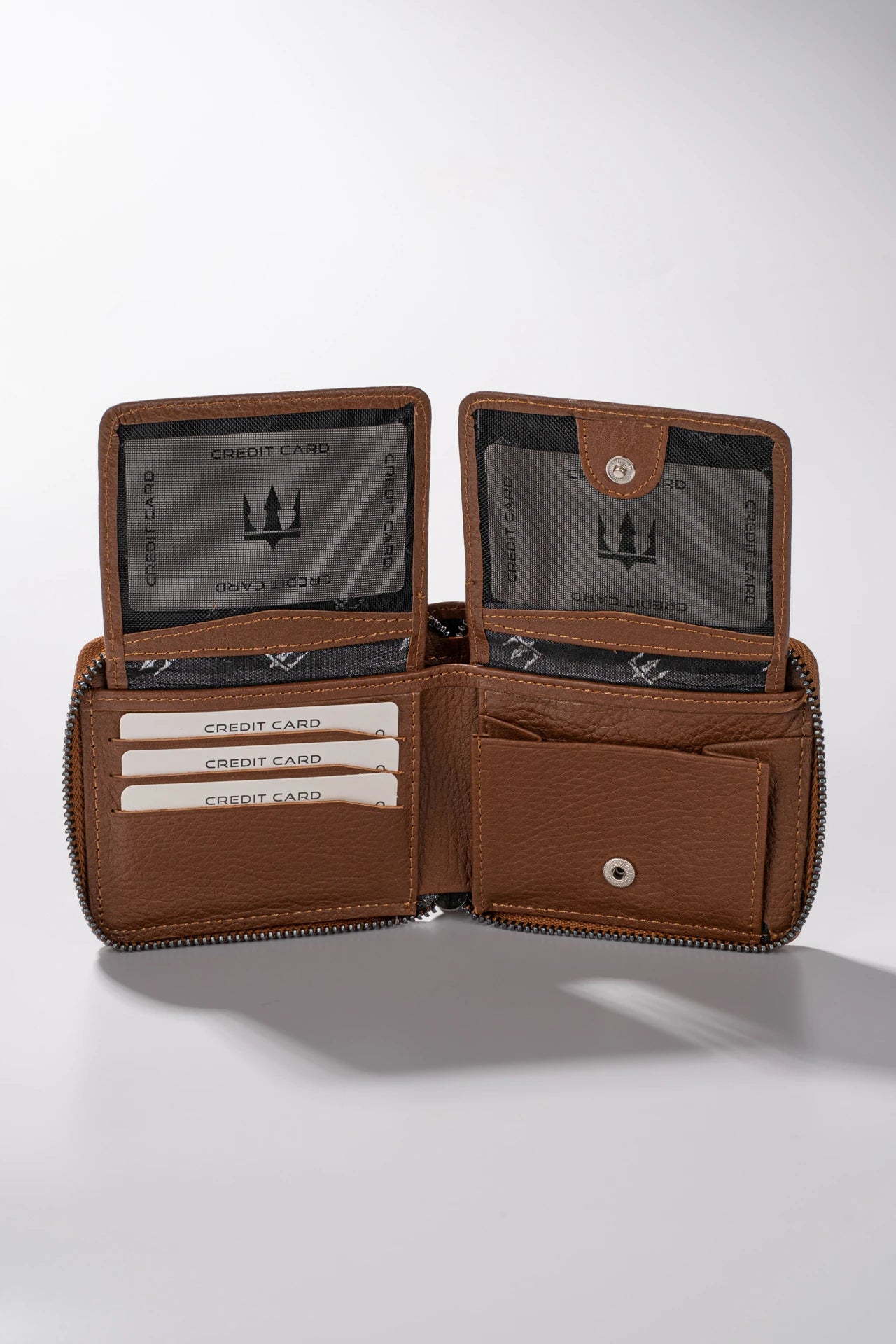 Byanca Hakiki Deri Fermuarlı Cüzdan