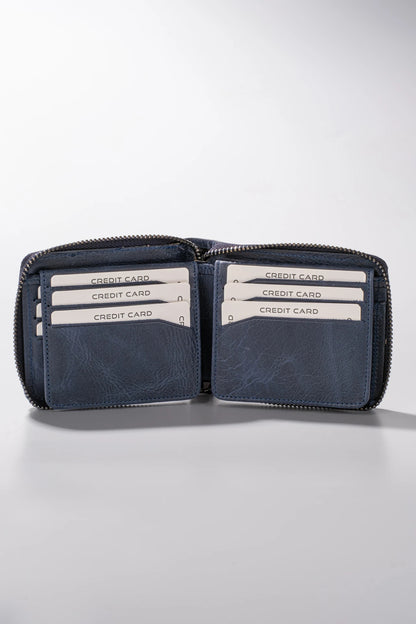 Byanca Hakiki Deri Fermuarlı Cüzdan