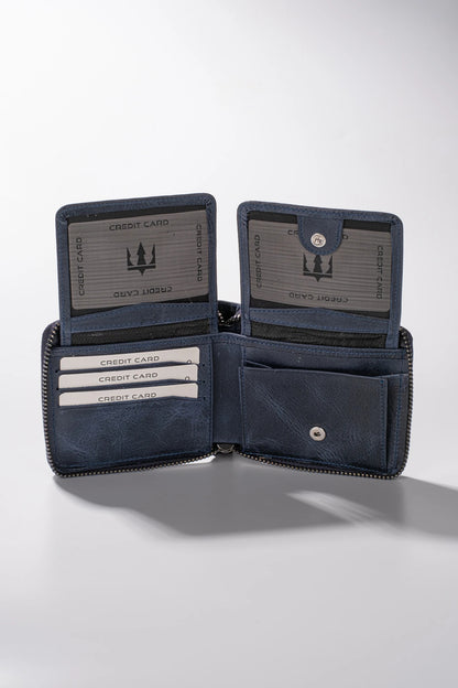 Byanca Hakiki Deri Fermuarlı Cüzdan