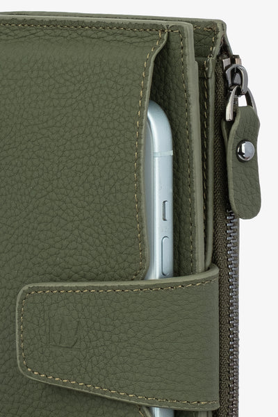 Zoe Telefon Hazneli Hakiki Deri Cüzdan