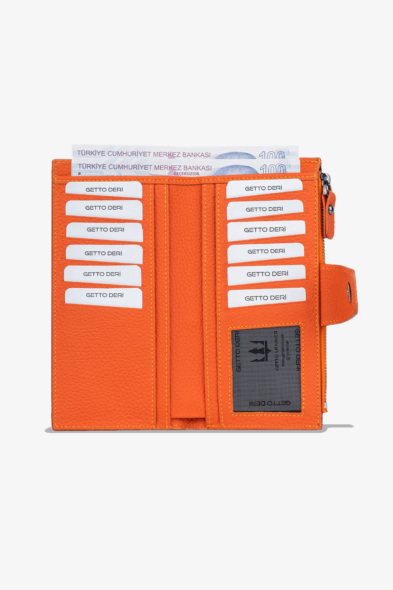 Zoe Telefon Hazneli Hakiki Deri Cüzdan