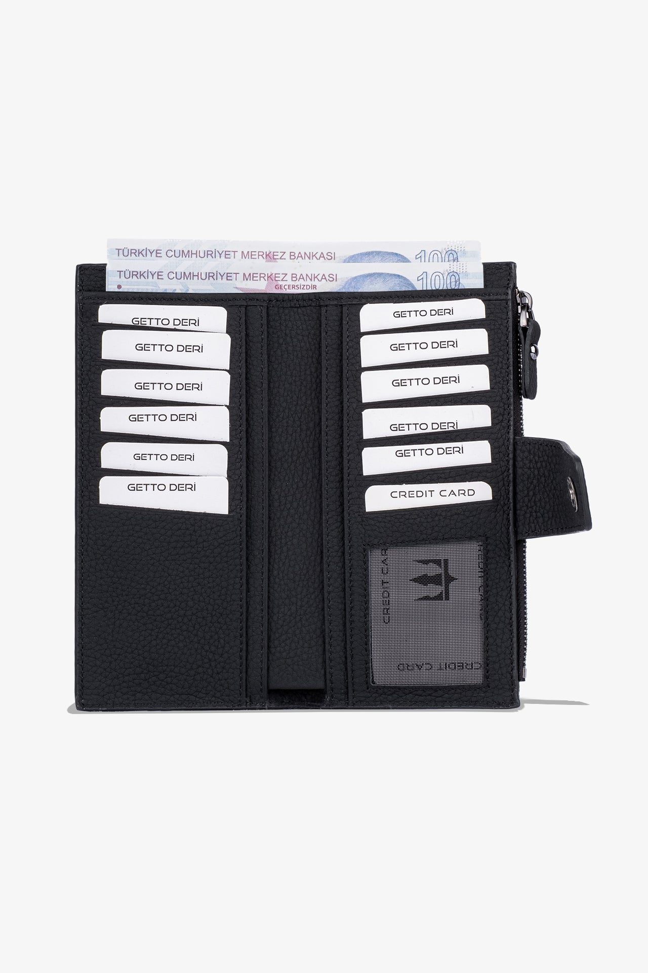 Zoe Telefon Hazneli Hakiki Deri Cüzdan