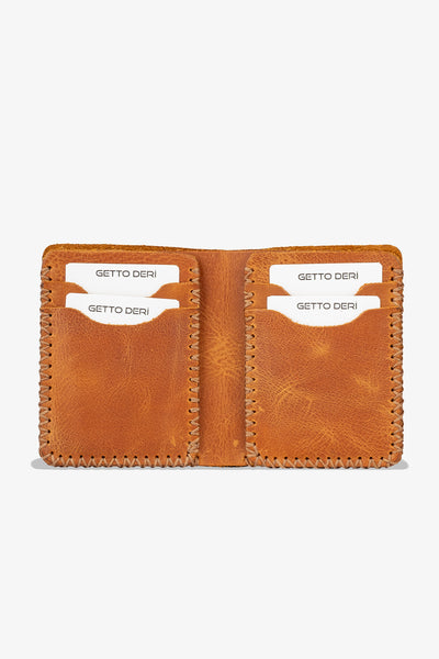 Quebec El Yapımı Hakiki Deri Cüzdan