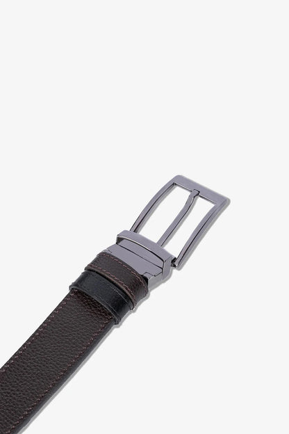 Alesta Çift Taraflı Hakiki Deri Kemer 4cm