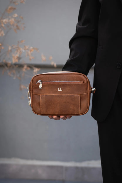 Lock Bag Hakiki Deri El Çantası