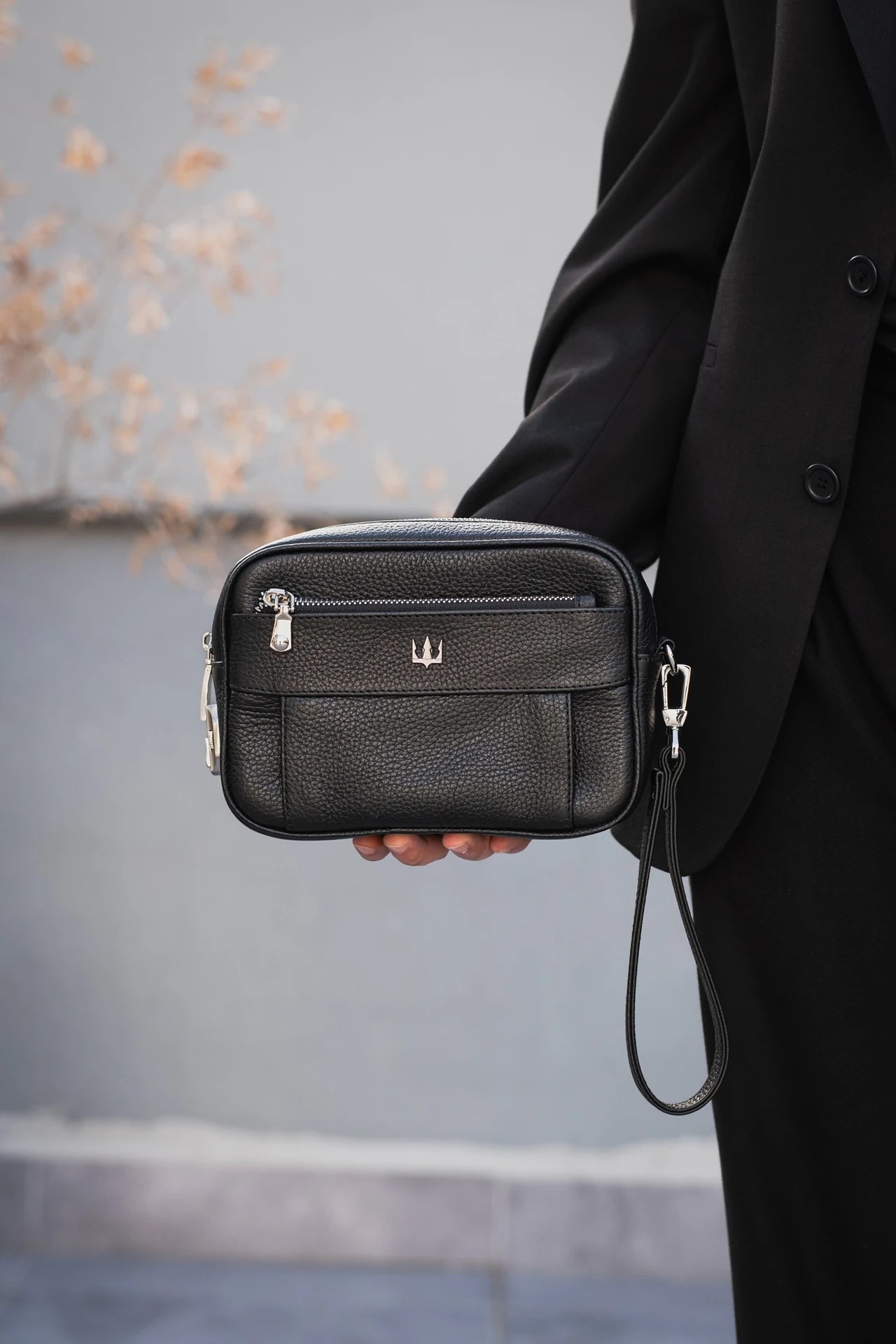 Lock Bag Hakiki Deri El Çantası