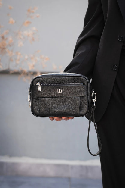 Lock Bag Hakiki Deri El Çantası