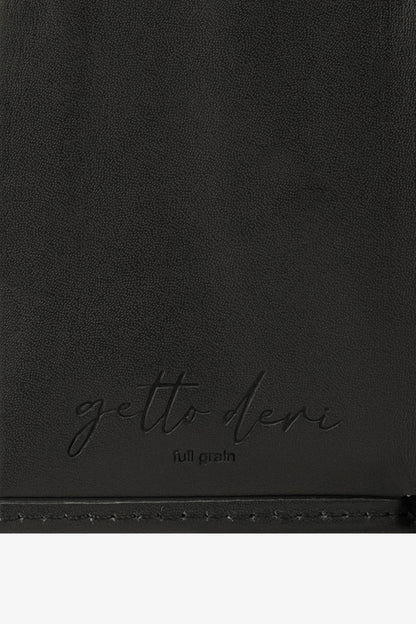 Prag Mekanizmalı Hakiki Deri Cüzdan