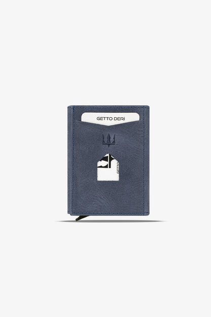 Prag Mekanizmalı Hakiki Deri Cüzdan