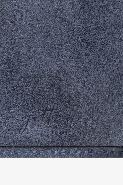 Prag Mekanizmalı Hakiki Deri Cüzdan