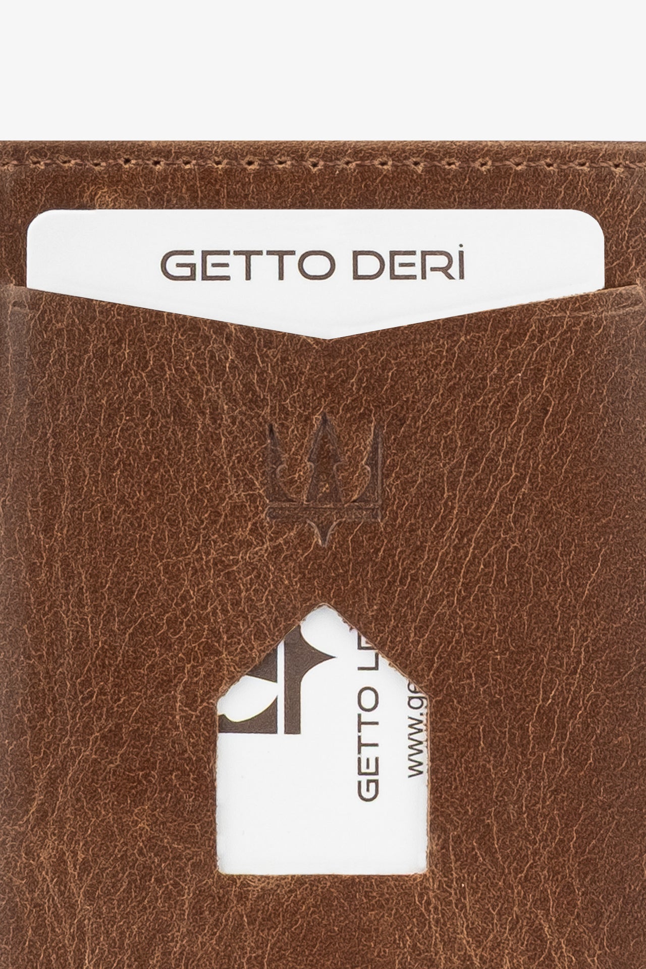 Prag Mekanizmalı Hakiki Deri Cüzdan