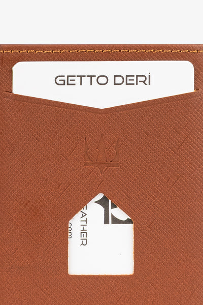 Prag Mekanizmalı Hakiki Deri Cüzdan