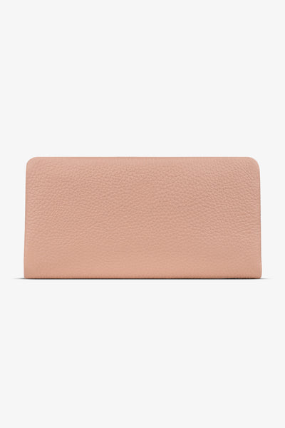 Pembe deri kartlık, yumuşak dokulu ve minimalist tasarım