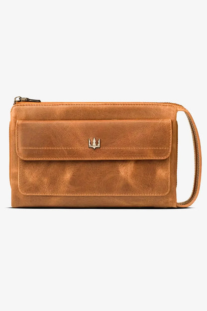 Ombre Hakiki Deri El Çantası