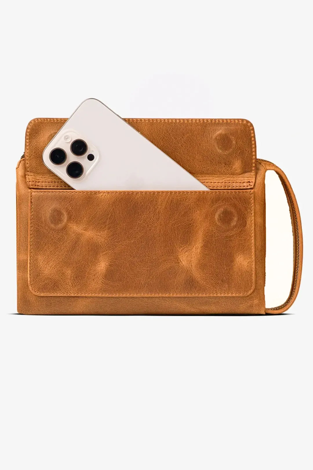 Ombre Hakiki Deri El Çantası