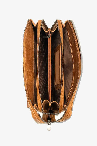 Ombre Hakiki Deri El Çantası