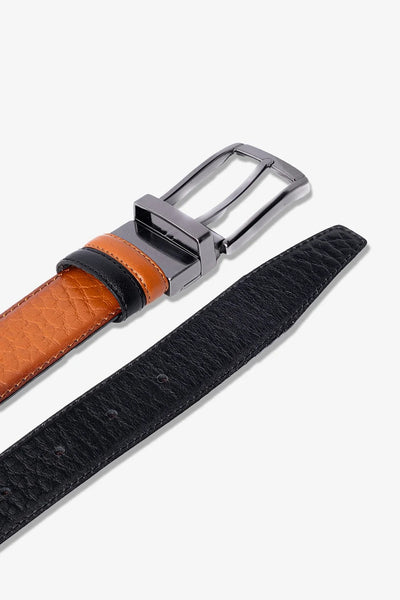 Daniel Hakiki Deri Çift Taraflı Kemer 3.5cm