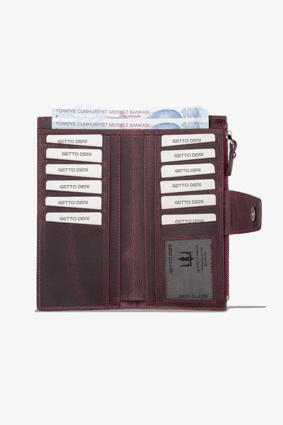 Zoe Telefon Hazneli Hakiki Deri Cüzdan