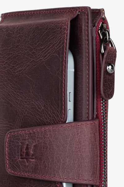 Zoe Telefon Hazneli Hakiki Deri Cüzdan