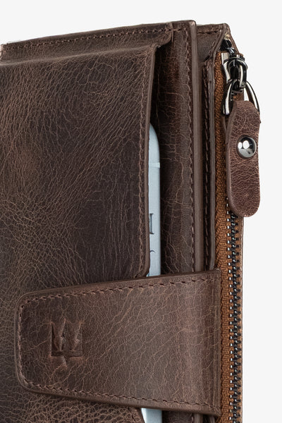 Zoe Telefon Hazneli Hakiki Deri Cüzdan