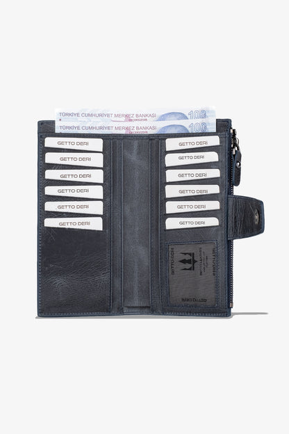 Zoe Telefon Hazneli Hakiki Deri Cüzdan