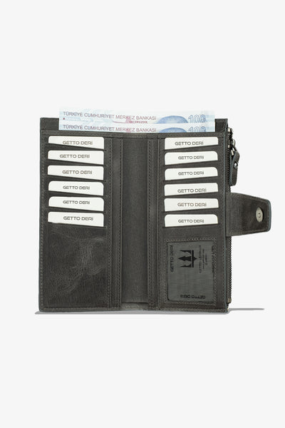 Zoe Telefon Hazneli Hakiki Deri Cüzdan