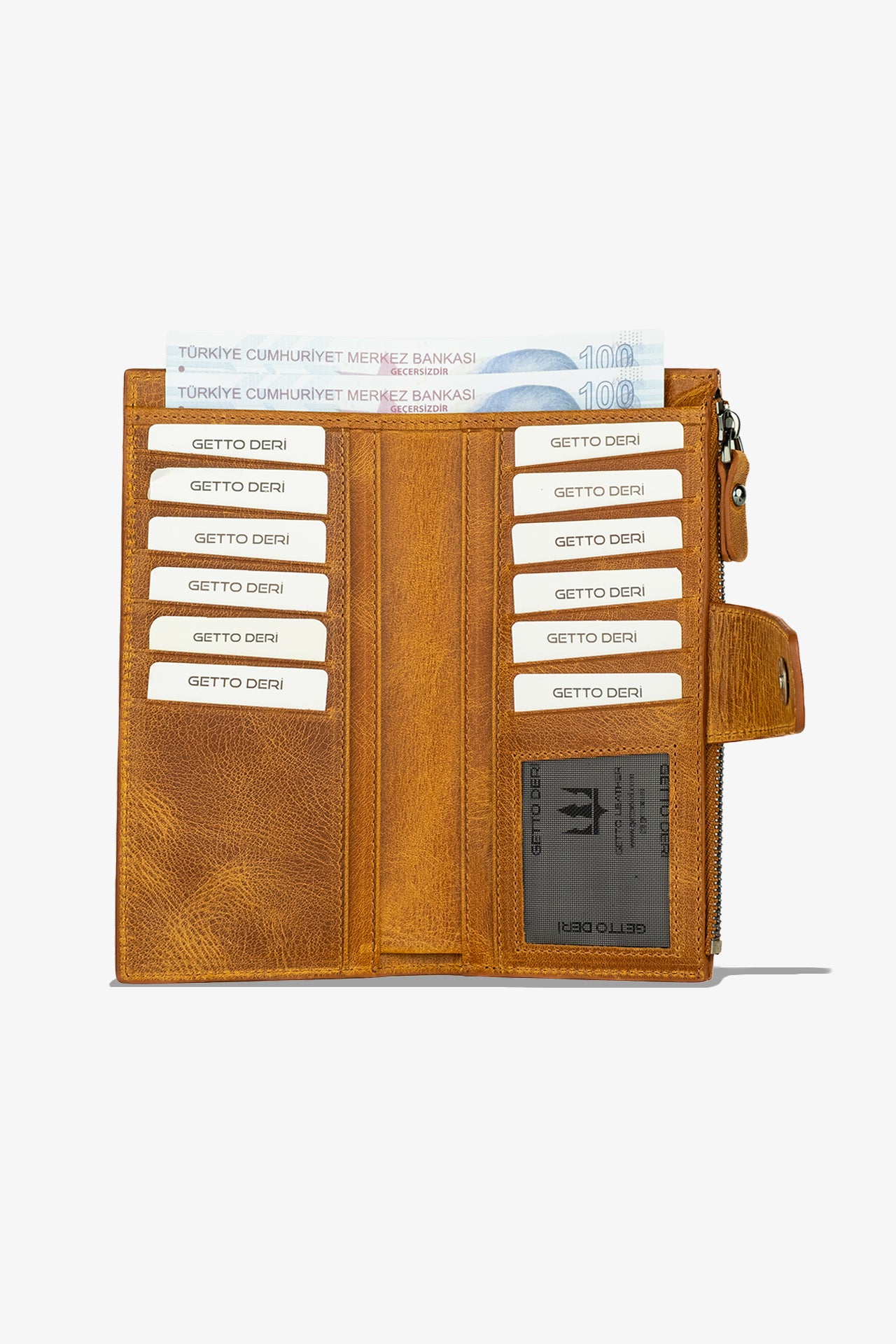 Zoe Telefon Hazneli Hakiki Deri Cüzdan