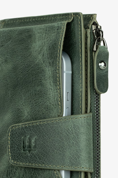 Zoe Telefon Hazneli Hakiki Deri Cüzdan