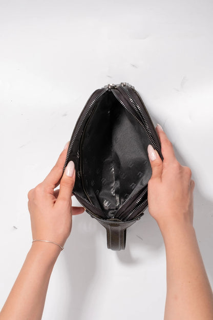 Aubery Hakiki Deri El Çantası