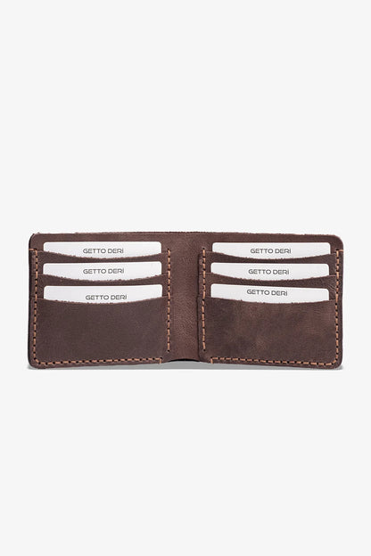 Hallerbos El Yapımı Hakiki Deri Cüzdan