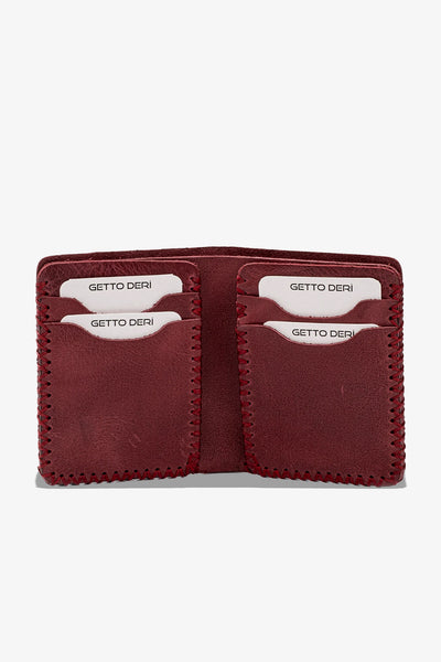 Quebec El Yapımı Hakiki Deri Cüzdan