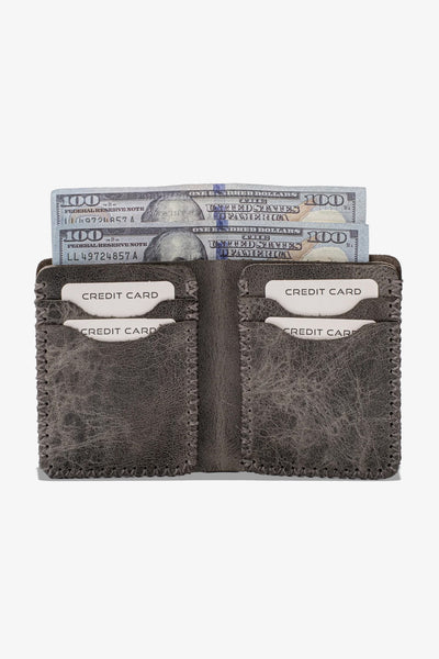 Quebec El Yapımı Hakiki Deri Cüzdan