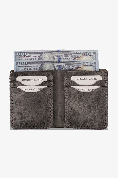 Quebec El Yapımı Hakiki Deri Cüzdan