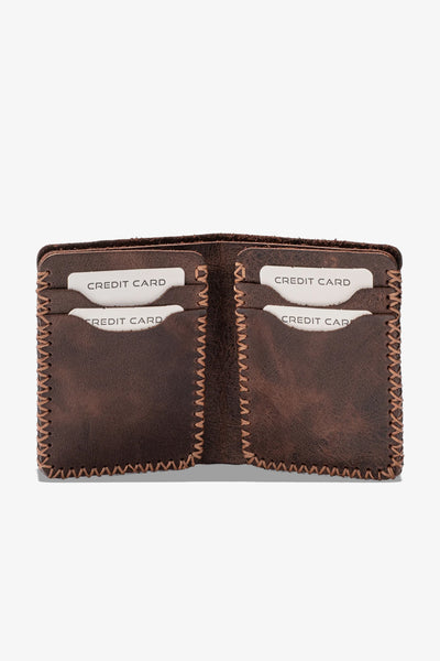 Quebec El Yapımı Hakiki Deri Cüzdan