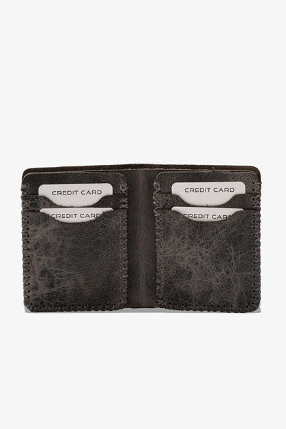 Quebec El Yapımı Hakiki Deri Cüzdan