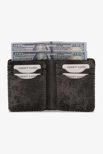 Quebec El Yapımı Hakiki Deri Cüzdan