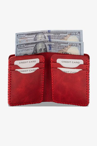 Quebec El Yapımı Hakiki Deri Cüzdan