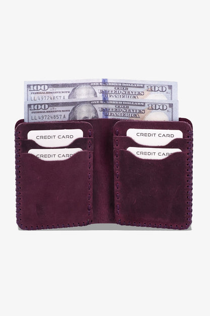 Quebec El Yapımı Hakiki Deri Cüzdan