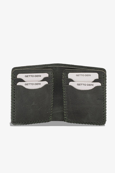 Quebec El Yapımı Hakiki Deri Cüzdan