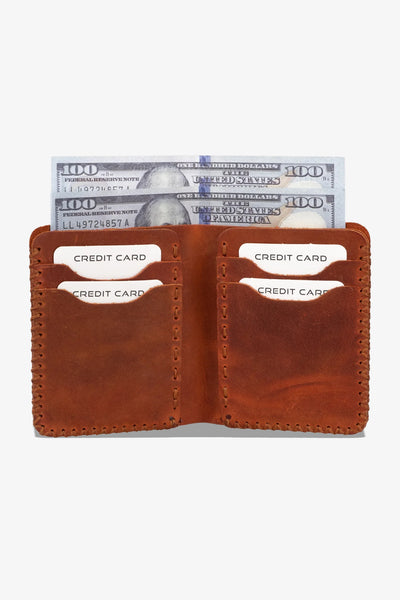 Quebec El Yapımı Hakiki Deri Cüzdan