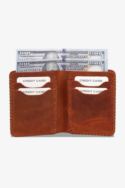 Quebec El Yapımı Hakiki Deri Cüzdan