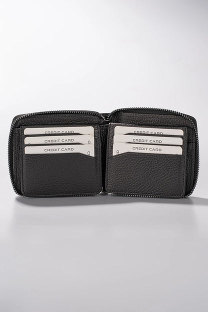 Byanca Hakiki Deri Fermuarlı Cüzdan