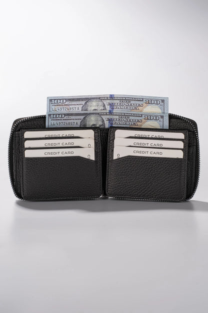 Byanca Hakiki Deri Fermuarlı Cüzdan