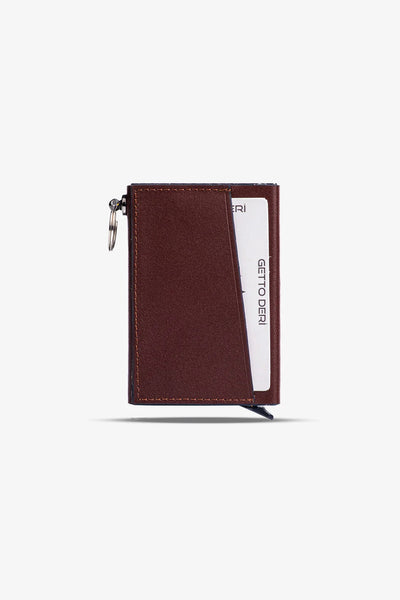 Hype Mekanizmalı Hakiki Deri Kartlık