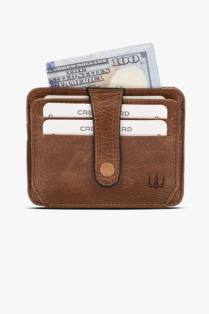 Vento Hakiki Deri Çıt çıtlı Cüzdan